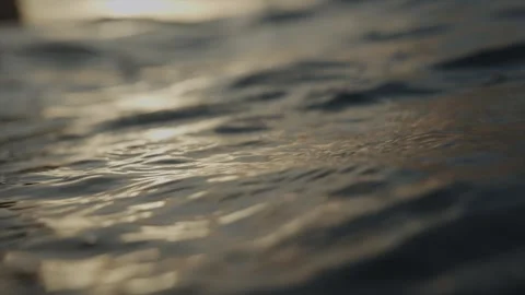 The water is dark and the sun is setting Stock Footage 298268835