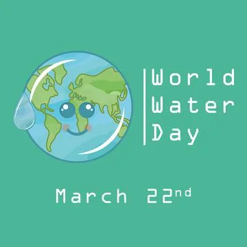 Water day poster Stock Illustration