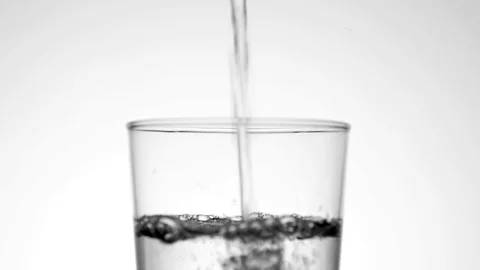 Water in to de glass Stock Footage 101728261