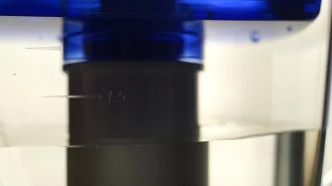 Water in the desktop water filter Stock Footage 99905073