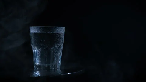 Water diffuser from glass on table Stock Footage 311310065
