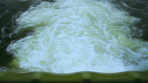 Water discharge in dam. Stock Footage 41574462