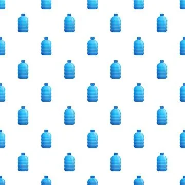 Water dispenser bottle blue pattern on white background Illustrazione stock