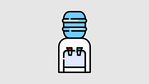 Water dispenser with gallon Stock Footage 335454868