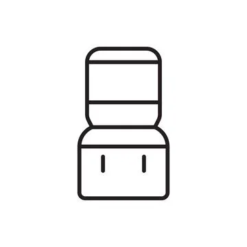 Water Dispenser Icon Clean Drinking Water Supply for Offices and Homes Stock Illustration