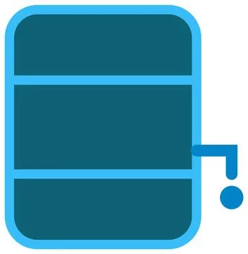 Water dispenser icon representing clean supply Stock Illustration