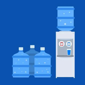 Water dispenser Machine. Isolated Vector Illustration Stock-Illustration