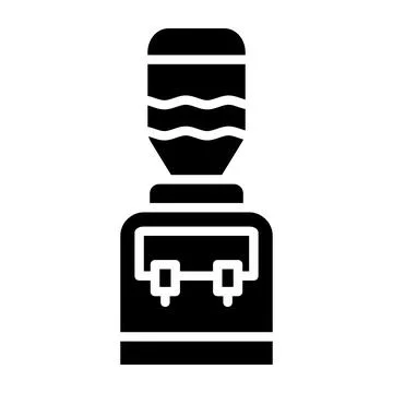Water Dispenser Vector Icon Design Illustration Illustrazione stock