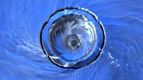 Water down the drain Video stock 10563029