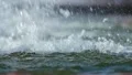 The water in the down part of the waterfall HD Footage