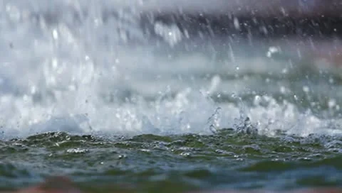 The water in the down part of the waterfall Stock Footage 8998258