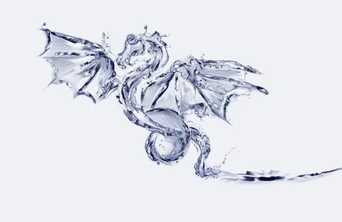 Water Dragon Stock Illustration