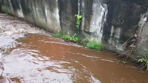 Water drainage system Stock Footage 145961488