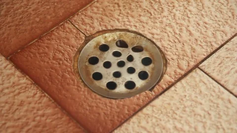 Water draining, close up Stock Footage 77634194