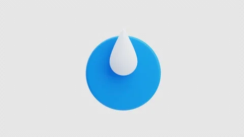 Water dripping 3d animation Stock Footage 316947802