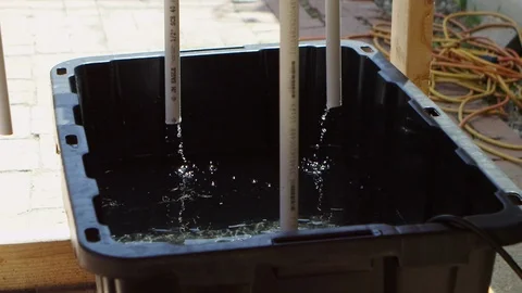 Water dripping into bucket Stock-Footage 93524886