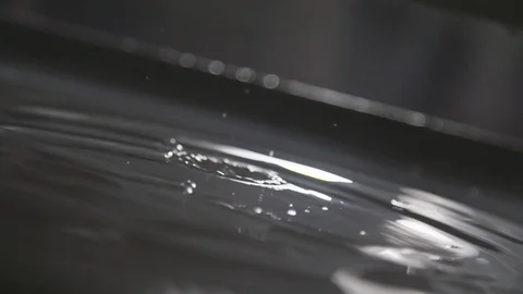 Water dripping close up Stock Footage 91548042