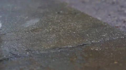 Water Dripping on Concrete Video stock 62743769