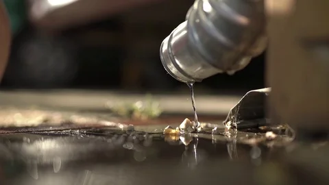 Water dripping from the drain Stock Footage 77804734