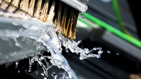 Water dripping from the edge of solar panel Video stock 93684587
