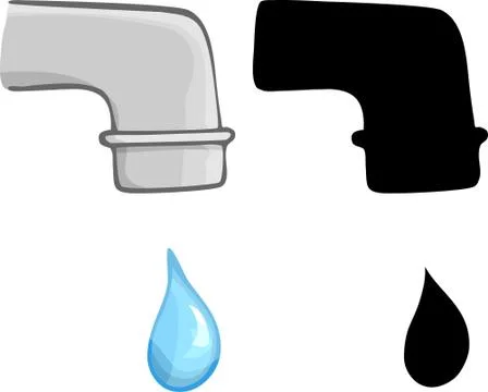 Water Dripping Stock Illustration