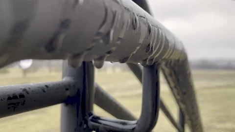 Water Dripping From Railing Stock Footage 227074192