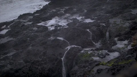 Water Dripping off of Rocks on the Coast Stock Footage 88415340