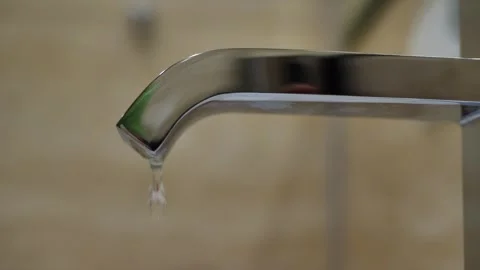 Water dripping from the tap Stock Footage 260972947