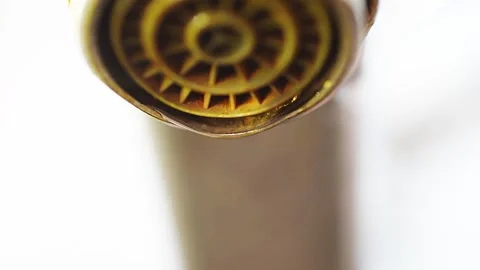 Water is dripping from the tap. Stock Footage 304330196
