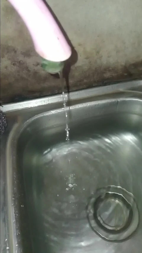 Water dripping from the tap Stock Footage 305243849