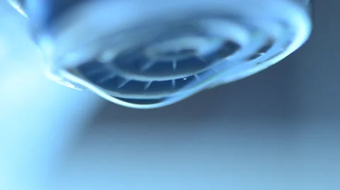 Water  Dripping from the Tap, Macro Stock Footage 35794628