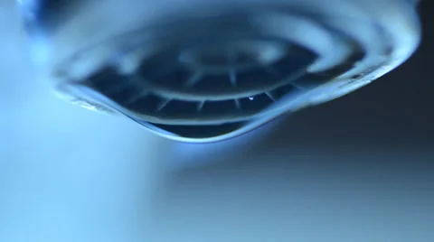 Water  Dripping from the Tap, Macro Stock Footage