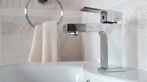 Water dripping from a water tap Stock Footage 132000447