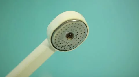 Water Drips From Shower Stock Footage 10920705