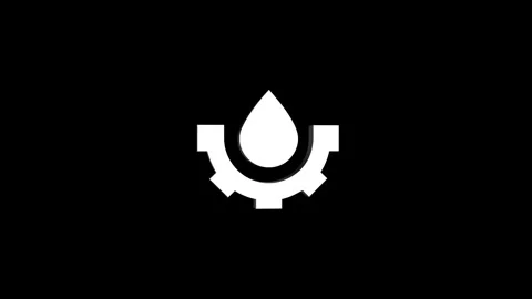 Water drop 3D rendering rotating gear mechanism wheel for teamwork success .. Stock Footage 313468131