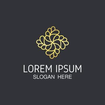 Water drop abstract element for logo design Stock Illustration