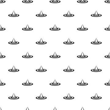 Water drop and spill pattern vector Illustrazione stock
