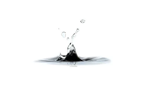 Water drop and splash Stock Photos
