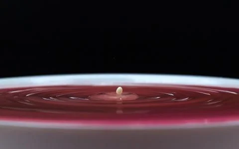 Water drop and splash Stock Photos