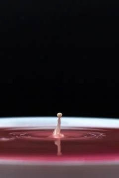 Water drop and splash Stock Photos