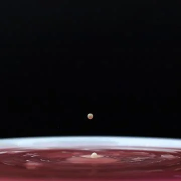 Water drop and splash Foto stock