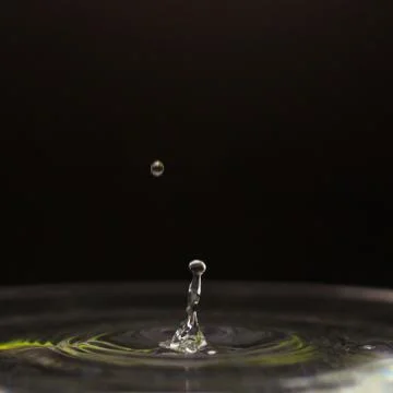 Water drop and splash Foto stock