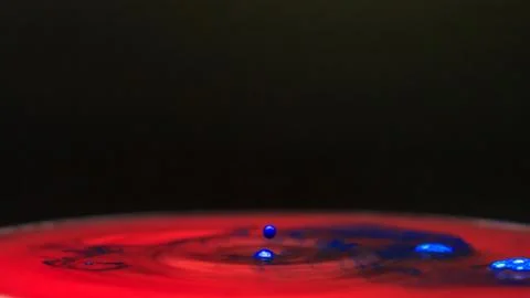 Water drop and splash Foto stock
