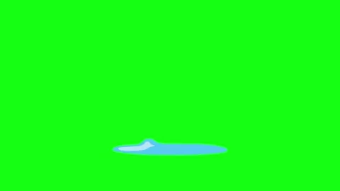 Water Drop Animation Green Screen Background 動画素材 337924073