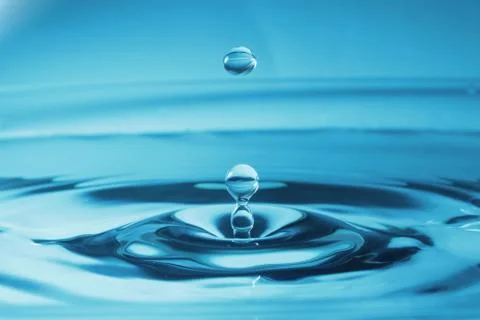 Water drop as background Stock Photos