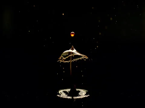 Water drop beautiful splash captured with phantom flex 4k Stock Footage 71612751