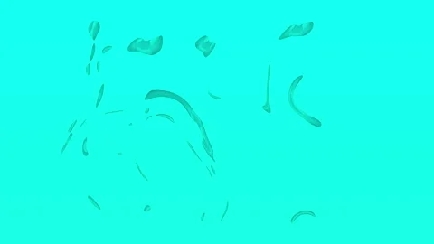Water drop on blue background,best animation in 4k. Stock Footage 203753565