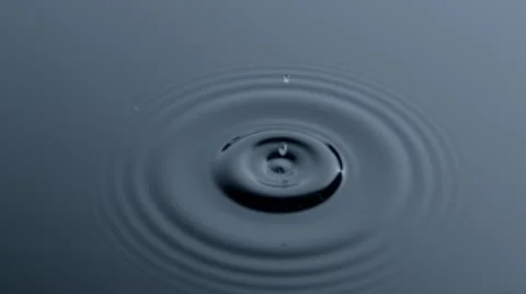 Water Drop Blue Gray Stock Footage 21891706