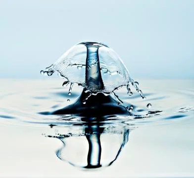 Water drop close up Stock Photos