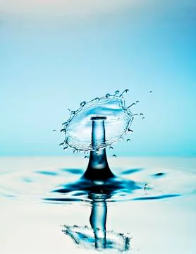 Water drop close up Stock Photos